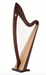 Troubadour VI 36 string harp (Gut strings) in black finish by Lyon & Healy