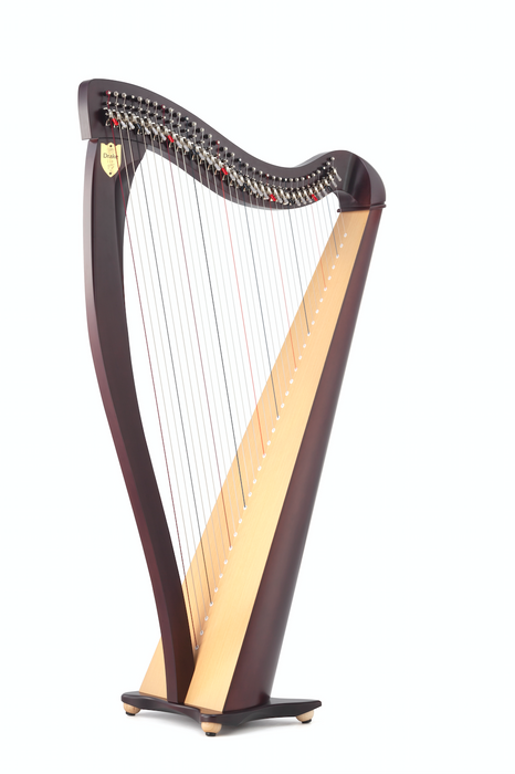 Drake 34 string harp (BioCarbon strings) in natural finish by Lyon & Healy