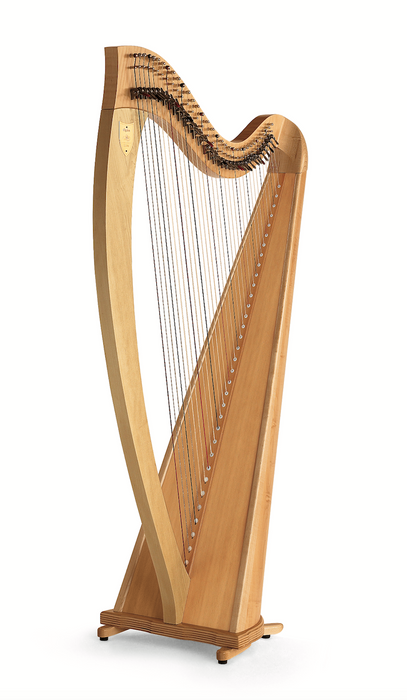 Ogden 34 string harp (Gut strings) in natural finish by Lyon & Healy