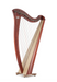 Gaia 38 string harp (Pedal tension strings) in cherry finish by Salvi