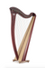 Gaia 38 string harp (Pedal tension strings) in cherry finish by Salvi