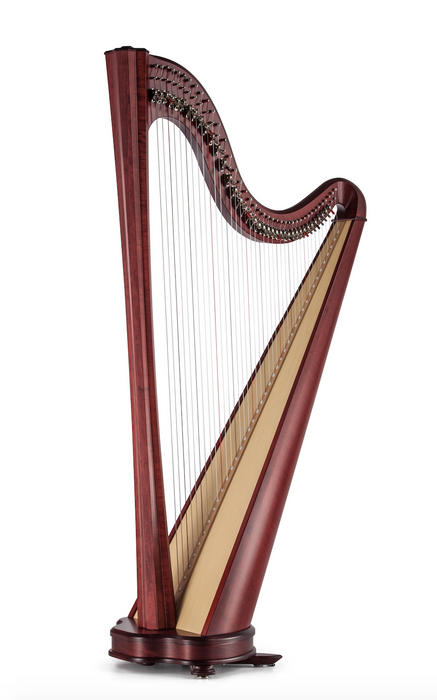 Hermes 40 string harp (BioCarbon strings) in natural finish by Salvi