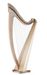 Titan 38 string harp (BioCarbon strings) in mahogany finish by Salvi