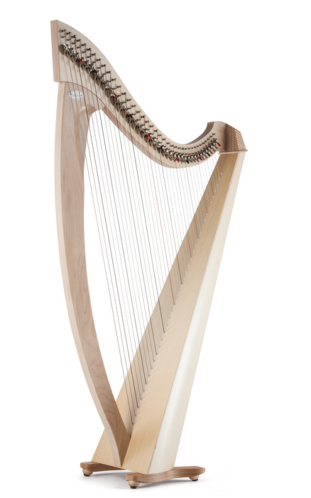 Titan 38 string harp (Gut strings) in mahogany finish by Salvi
