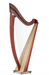 Titan 38 string harp (BioCarbon strings) in cherry finish by Salvi