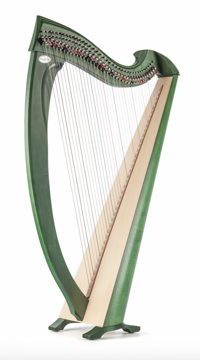 Una 38 string harp (Silkgut strings) in mahogany finish by Salvi