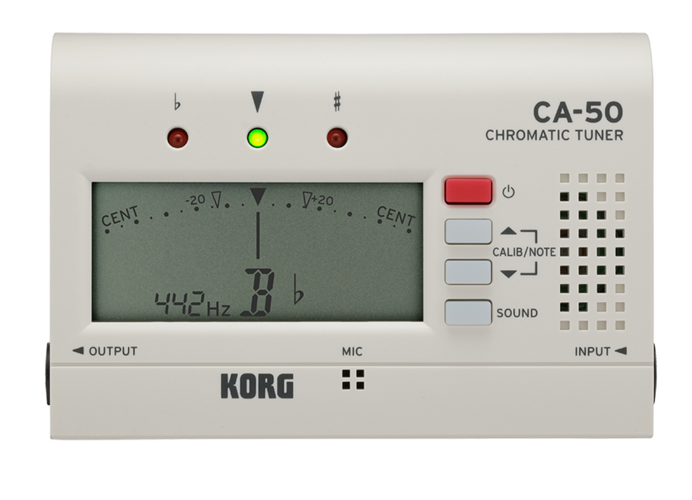 Korg CA-50 Chromatic Tuner - features high-precision tuning functionality and a slim and compact design