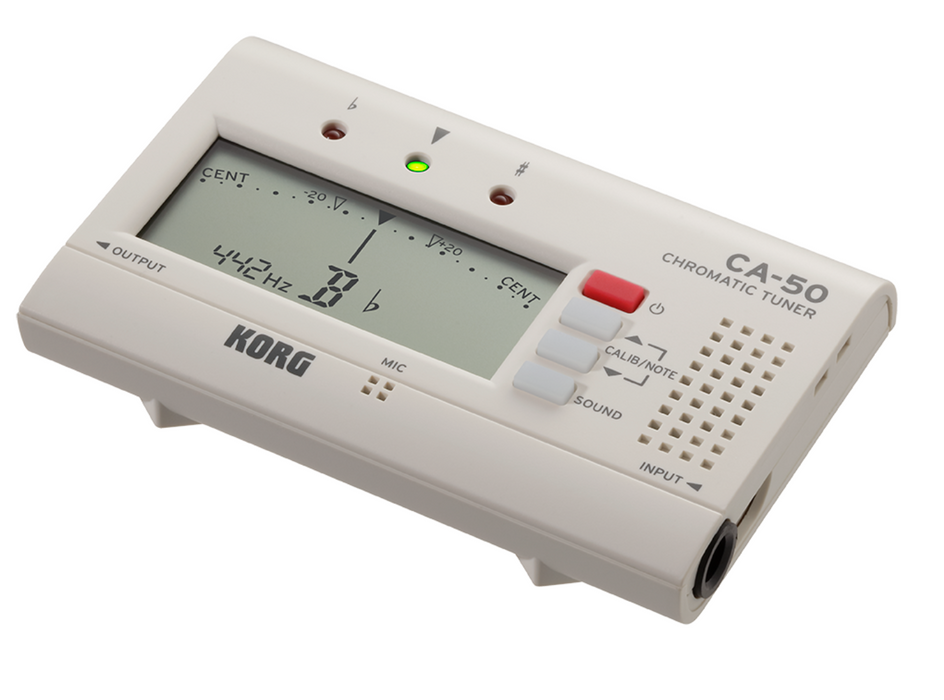 Korg CA-50 Chromatic Tuner - features high-precision tuning functionality and a slim and compact design