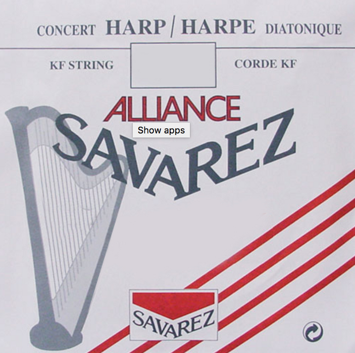 1st Octave C - Alliance® Fluorocarbon KF HKA00 Harp String by Saverez - CAM6KFHC00