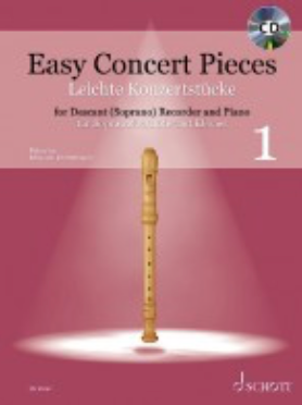Various: Easy Concert Pieces Book 1 for Soprano Recorder & Keyboard/CD