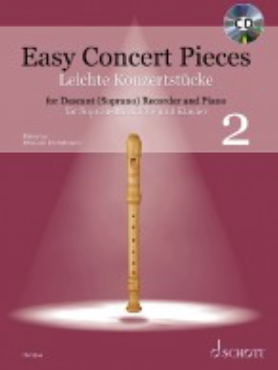 Various: Easy Concert Pieces Book 2 for Soprano Recorder & Keyboard/CD