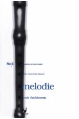 Andriessen: Melodie for Alto Recorder and Piano