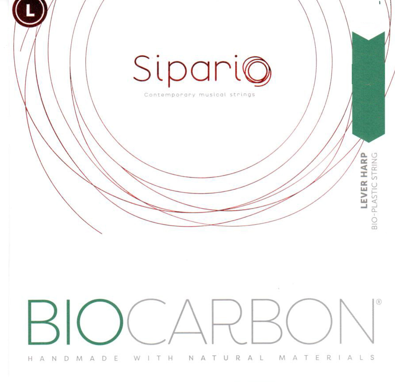 1st Octave B Lever Harp BioCarbon String by Sipario — Early Music Shop