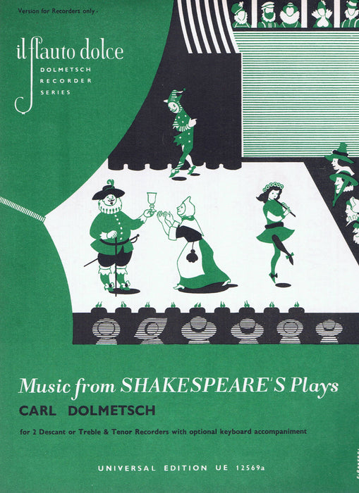 Dolmetsch (ed.): Music from Shakespeare's Plays for 2 Recorders