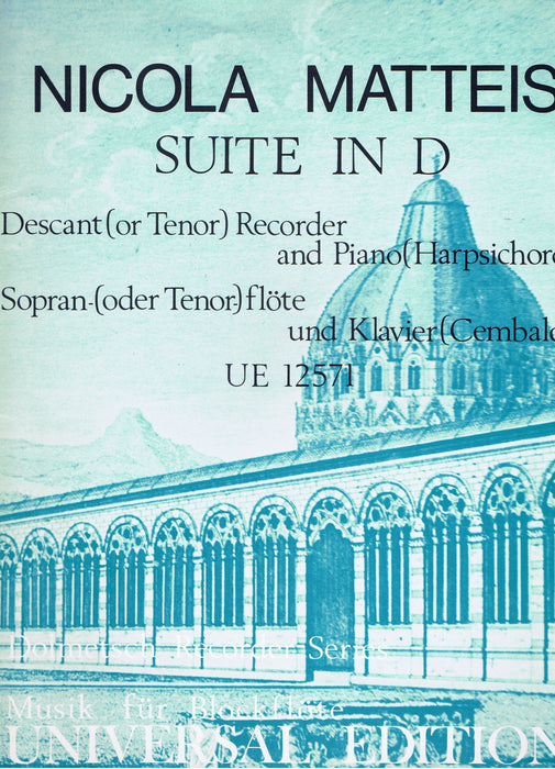 Matteis: Suite in D Major for Descant Recorder and Keyboard