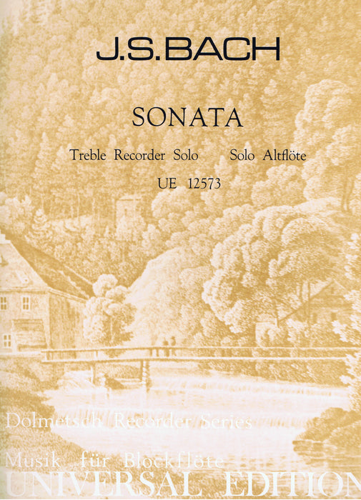 Bach: Sonata in C Minor for Treble Recorder Solo