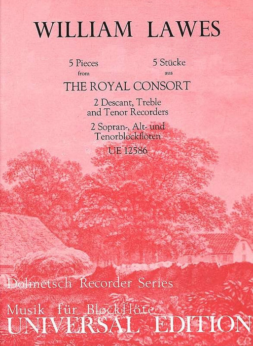 Lawes: 5 Pieces from the Royal Consort for 4 Recorders