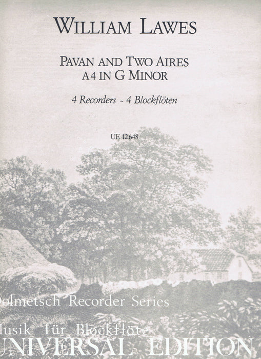 Lawes: Pavane and 2 Airs for 4 Recorders