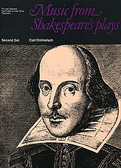 Dolmetsch (ed.): Music from Shakespeare's Plays for Recorder Duet - Second Set