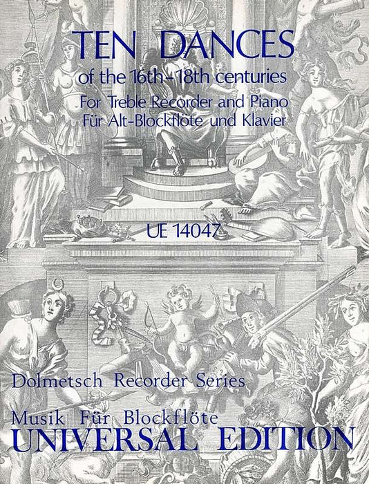 Various: 10 Dances of the C16th-18th for Treble recorder and Piano
