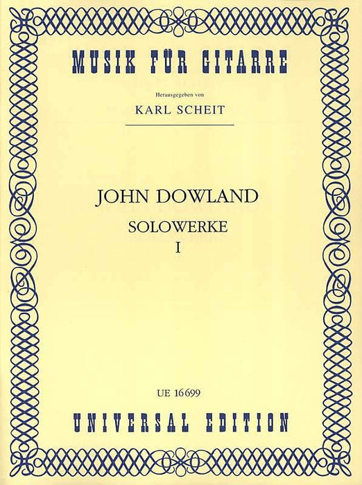 Dowland: Solo Works for Guitar, Vol. 1
