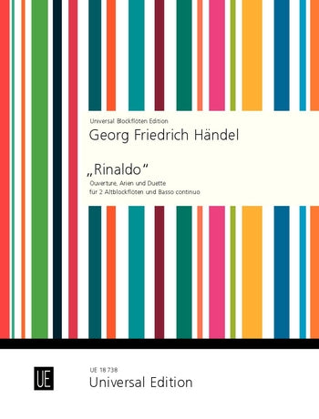 Handel: Rinaldo for 2 Treble Recorders and Continuo