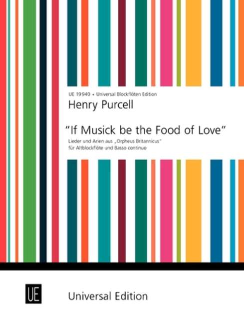 Purcell: "If Musick be the Food of Love" for Treble Recorder and Basso Continuo