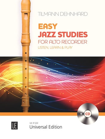 Dehnhard: Easy Jazz Studies for Alto Recorder (includes a CD)