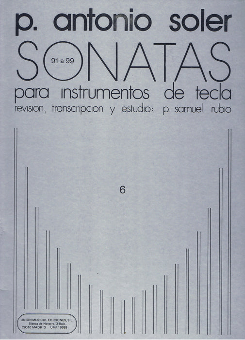 Soler: Keyboard Sonatas Vol. 6: Sonatas 91-99