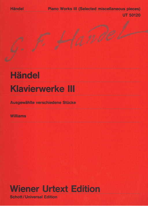 Handel: Keyboard Works, Vol. 3