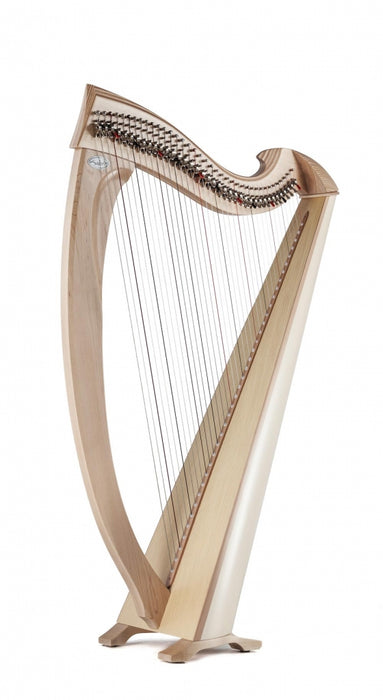 Una 38 string harp (Silkgut strings) in mahogany finish by Salvi