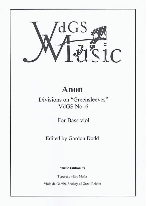 Anonymous: Divisions on Greensleeves for Bass Viol