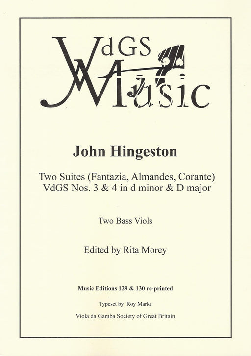 Hingeston: Two Suites for two Bass Viols