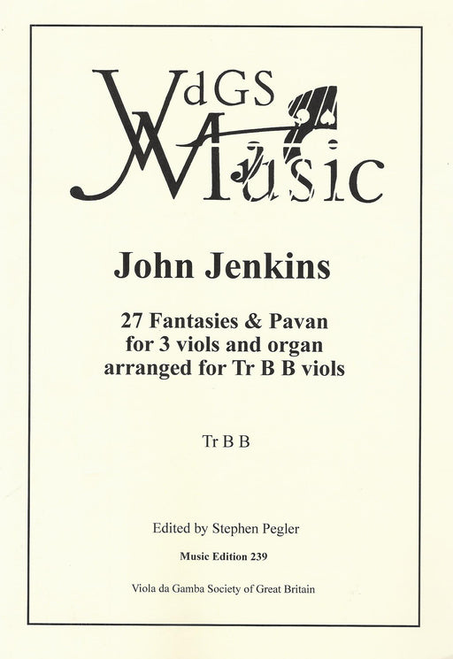 Jenkins: 27 Fantasies & Pavan for 3 Viols and Organ