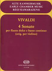 Vivaldi: 4 Sonatas for Treble Recorder and Continuo