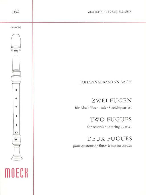 J. S. Bach: 2 Fugues for Recorder Quartet