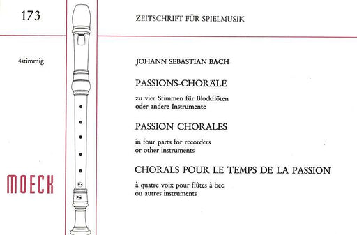 J. S. Bach: Passion Chorales for 4 Recorders