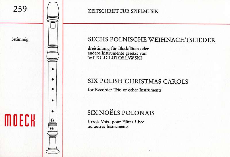 Various: 6 Polish Christmas Carols for 3 Recorders