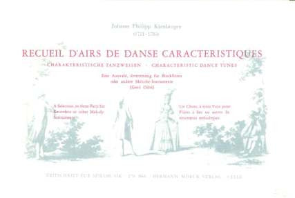 Kirnberger: Characteristic Dance Tunes for 3 Recorders