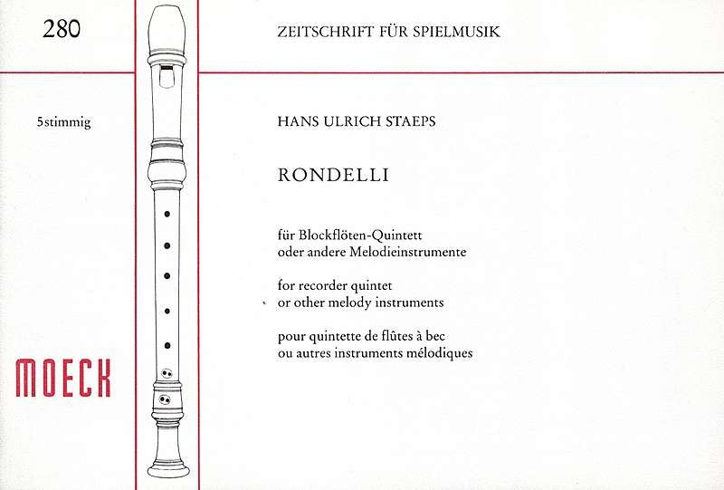 Staeps: Rondelli for Recorder Quintet