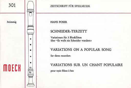 Poser: Variations on a Popular Song for 3 Recorders