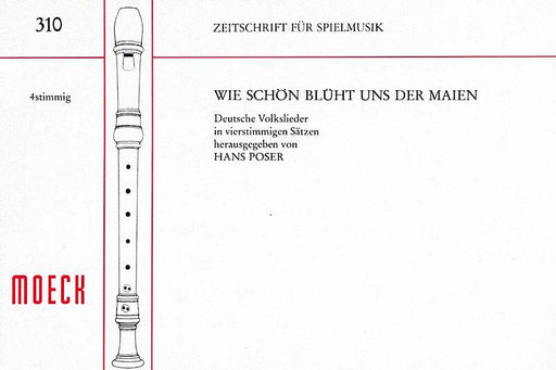 Poser (ed.): German Folk Songs for 4 Recorders