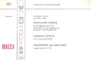 Senfl: German Songs in 4 Parts