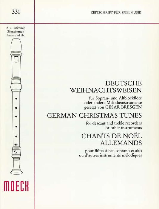 Various: German Christmas Tunes for Descant and Treble Recorders