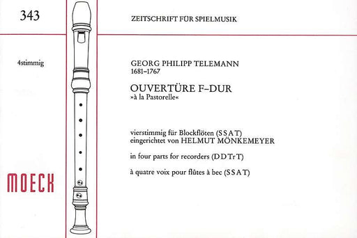 Telemann: Overture in F Major for 4 Recorders