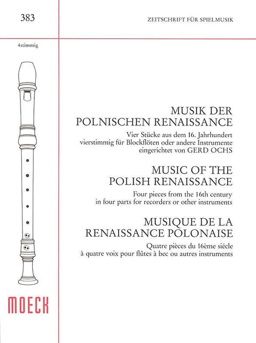 Various: Music of the Polish Renaissance for 4 Recorders