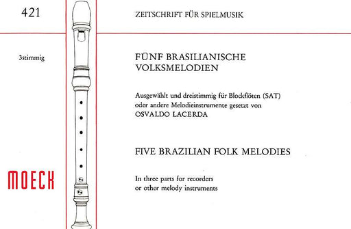 Various: 5 Brazilian Folk Songs for 3 Recorders