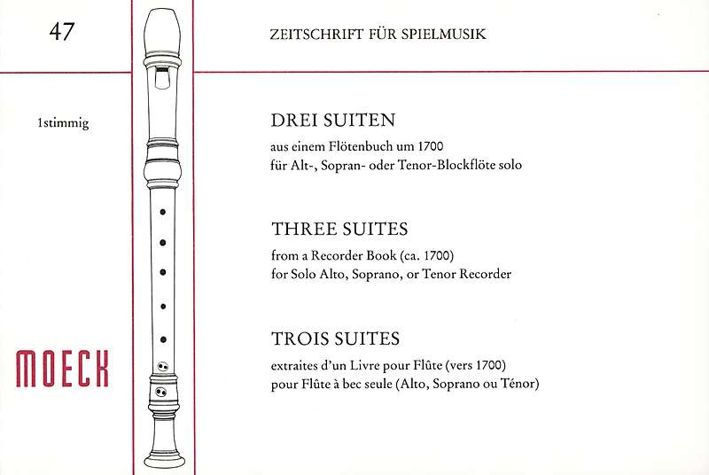 Various: Three Suites for Recorder Solo