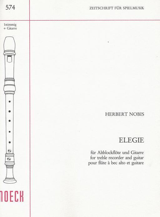 Nobis: Elegie for Treble Recorder and Guitar