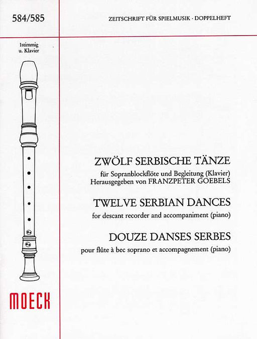 Various: 12 Serbian Dances for Descant Recorder and Piano